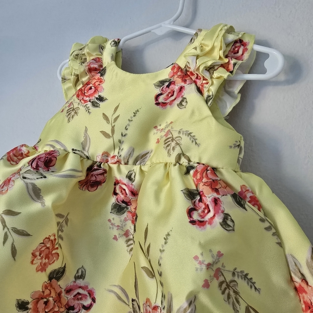 Pippa & Julie Yellow and Pink Ruffled Tiered Sundress - Picture 3 of 11